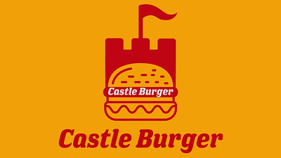 Castle Burger Brand Identity branding design graphic design illustrator logo photoshop