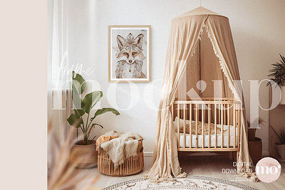 Kids Room Mockup, Frame Mockup a3 mockup boho mockup digital mockup frame mockup interior mockup frame kids room mockup mockup mockup frame poster mockup styled mockup wall art mockup wood frame mockup