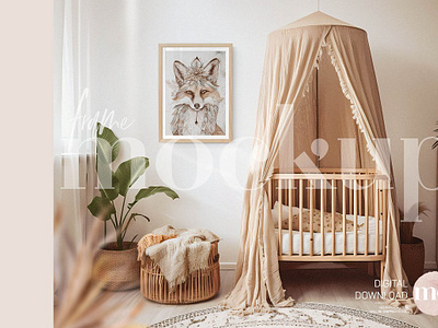 Kids Room Mockup, Frame Mockup a3 mockup boho mockup digital mockup frame mockup interior mockup frame kids room mockup mockup mockup frame poster mockup styled mockup wall art mockup wood frame mockup