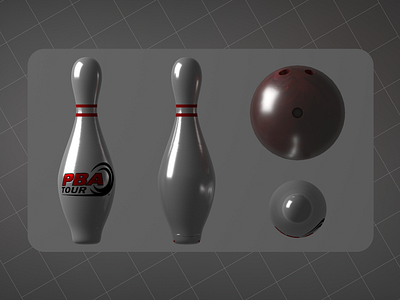 3D Bowling Design 3d 3d design blender bowling bowling 3d game model new