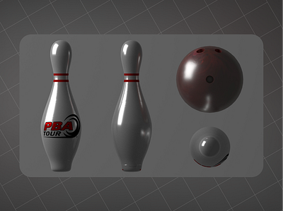 3D Bowling Design 3d 3d design blender bowling bowling 3d game model new