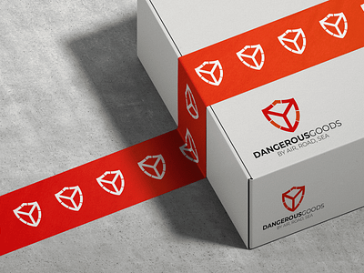 Dangerous Goods Logo Design brohure business logo dangerous logo design logo goods logo logo logo mockup red logo safe logo security logo shield logo design uiux