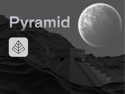 3D Pyramid Design 3d 3d design 3d model blender branding design graphic design idea illustration inspiration new pyramid pyramid 3d ui visual