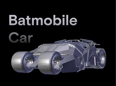 3D Concept Car Design 3d 3d car 3d concept 3d design 3d model 3d website idea batman car batmobile 3d blender car concept dark theme design inspiration design new visual design 3d