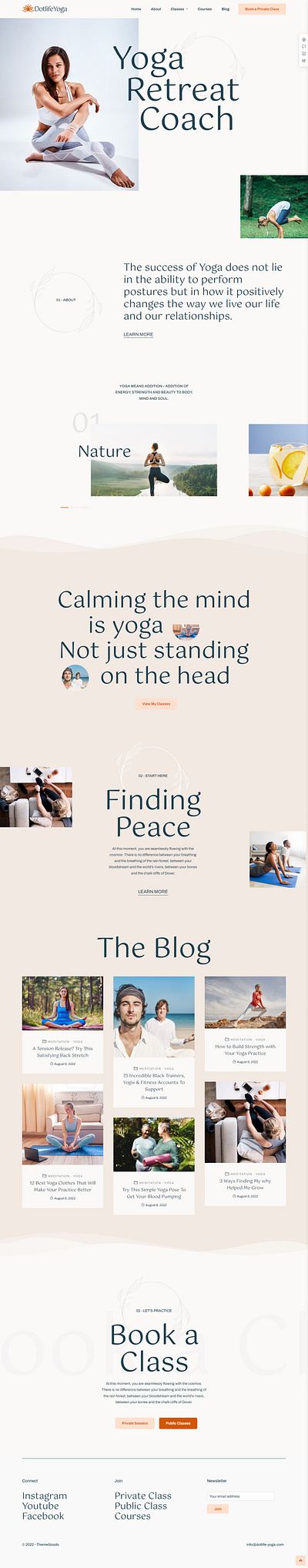 Yoga Coach WordPress Website proshanto mondol website development wordpress website yoga coach