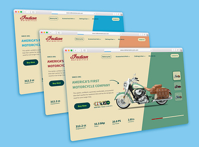 Indian Motorcycle Website app design design mobile app ui ui design ux design uxui webdesign