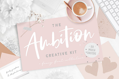 Font Bundle + Collage Graphics Free Download ambition babys breath brush strokes bullet journal collage collage elements collage graphics collage maker collage papers collage templates hand lettered fonts instagram fonts mixed media mood board pressed flowers quote fonts ripped paper script fonts washi tape