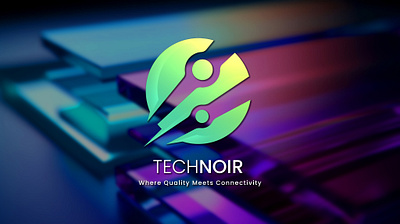 Technoir where quality meets connectivity app branding design graphic design illustration logo typography vector