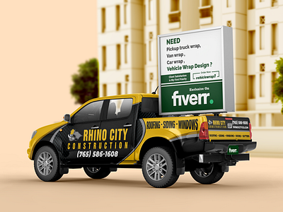 Construction Truck-Wrap car sticker car wrap city truck constraction construction truck wrap design graphic design motion graphics photoshop sticker sticker design truck wrap truck wrap design van van design van wrap vehicle vehicle wrap vinly vinly wrap