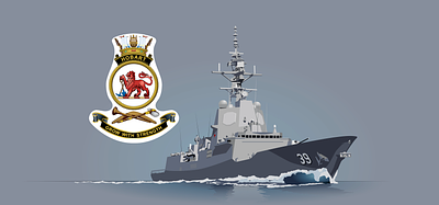 HMAS Hobart hmas hobart illustration vector