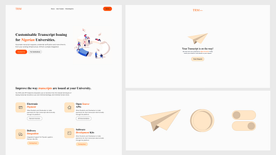 TRM - Design Screens design education figma illustration lagos saas ui visual identity website