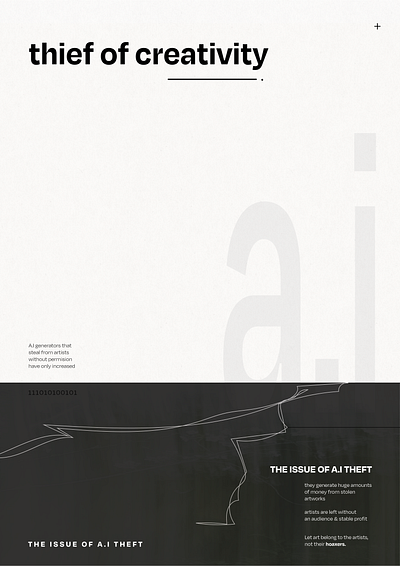 thief of creativity poster design graphic design poster design