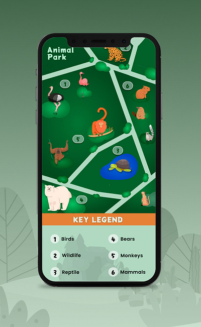 Zoo map design figma interface mapdesign ui uidesign uxdesign zoo