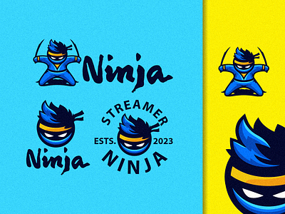 Ninja Esport Logo branding design graphic design identity illustration logo logos ninja ninja logo tshirt vector