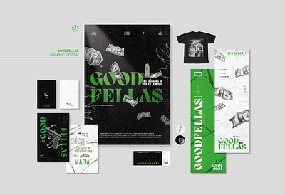 Goodfellas I Graphic System branding editorial design graphic design graphic system merchandising