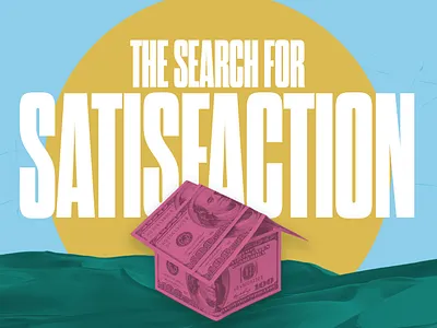 The Search for Satisfaction christian church church website graphic design sermon series