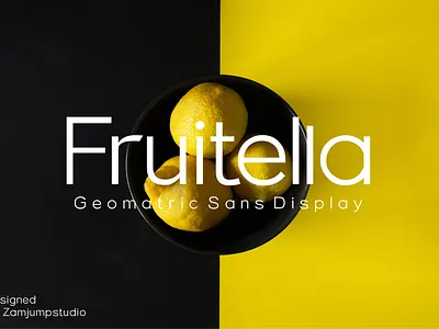 Fruitella Geomatric Sans Display book books brochure cover display display font geometric sans logo font modern packaging tagline