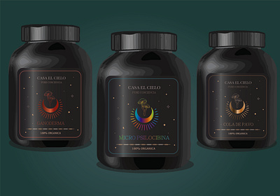 Fungi Magic graphic design packaging