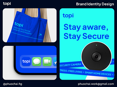 Topi - Smart Home Appliance Company Branding Identity Design branding branding design company graphic illustration logo logo design tech ui