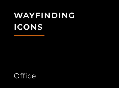 WayFinding icons - office filled icon icon set iconography icons set