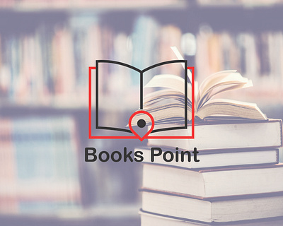 Modern Logo | Books Point book books brand branding business company corporate library logo minimal logo modern modern logo point points