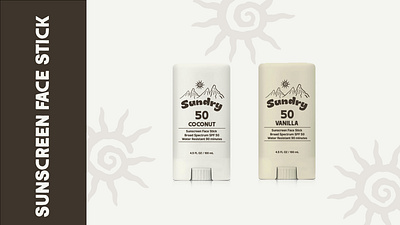 Sundry Sunscreen branding design graphic design illustration logo package design sun sundry sunscreen
