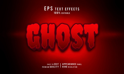 Halloween Red Ghost Scary Creative 3D Editable Text Effect Style 3d 3d text effect 3d text mockups character creative text effects font design ghost graphic design halloween holiday horror illustration logo october red text effect text template three dimensional typography