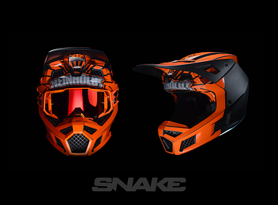 Snake Designs - Fox V3RS Carbon - Reinholdt Wrap custom helmet fox helmet fox racing fox v3rs helmet design moto motocross motocross helmet supercross trail hogs