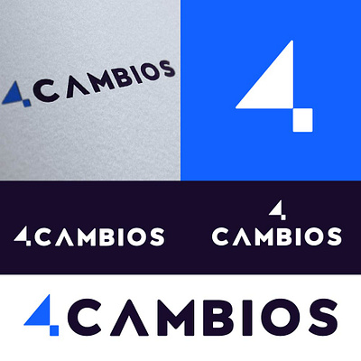 4Cambios - Logo Designs 3d animation banner branding design graphic design header illustration kick logo motion graphics ui youtube