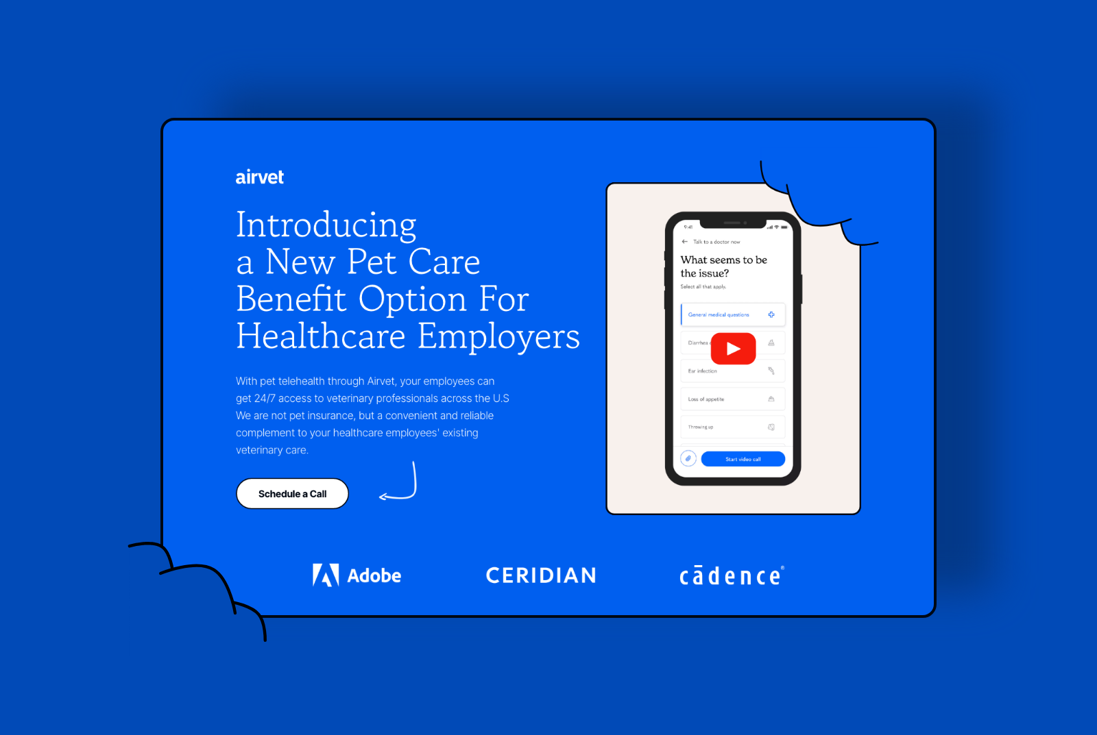 Airvet Landing Page Concept airvet app campaigns creative design dogs flat design homepage interaction landing page pet pet care pet parents ppc productivity responsive responsive design veterinarians virtual care web design website redesign