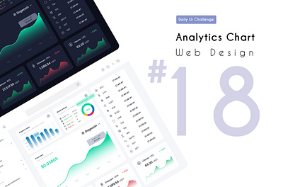 Analytics Chart | Daily UI challenge dark mode light mode ui ui daily challenge uidailychallenge uidesign web design webdesign