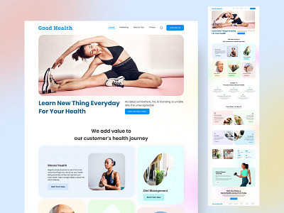 Good Health Website Design tips and tricks ui