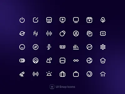 ⚡Week 4 - Designing Cool Interface icons animation best icons icon pack icon set icons interface icons ui uiicons uisnapicons