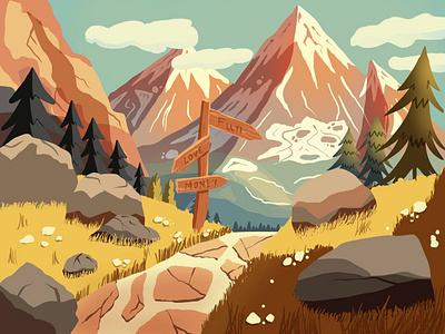 Illustrations character graphic design illustration landscape