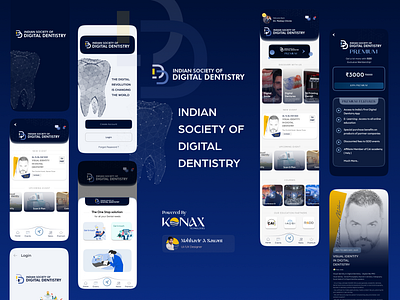 Digital Dentistry Mobile App for Dental Doctors branding dental app design doctor app graphic design illustration logo typography ui ux vector website