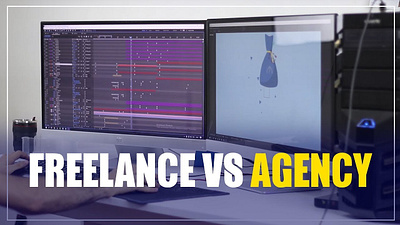 Freelance vs Agency 2danimation 3d after affects after effects animation aftereffects animation branding design graphic design illustration logo motion animation motion graphics motiongraphics ui