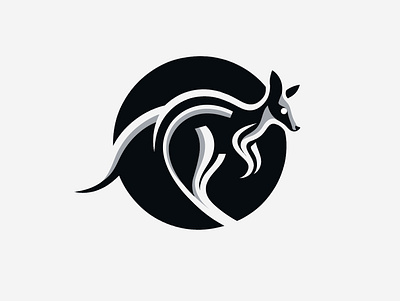 KANGAROO animal australia design icon illustration jump kangaroo kangourou logo marks symbol