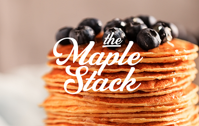 The Maple Stack | Branding brand brand design brand identity branding branding design design food graphic design identity logo logotype pancake photoshop typography visual visual identity