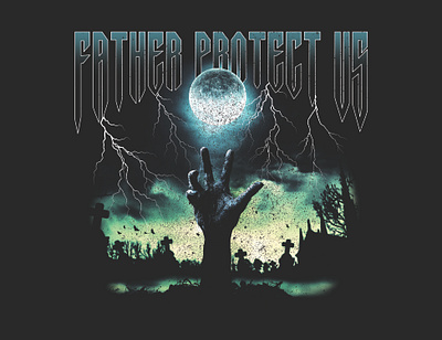 Father Protect Us T-shirt design graphic design illustration t shirt design