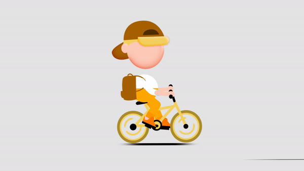 Boy riding bicycle 🚲🚲 3d animation boy riding bicycle boy vetore cool boy motion design motion graphics