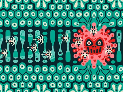 Nano Robots editorial illustration magazine nano robots nature