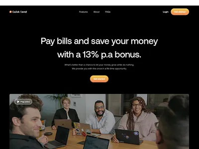 Fintech Hero exploration design fintech ui