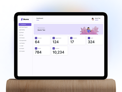 Skuma — School Management Dashboard Design design typography ui ui design uidesign uiux web app webdesign