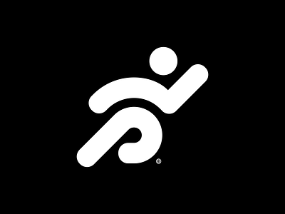 Running Man mark abstarct branding design geometry graphic design human icon illustration legs line logo man mark minimalism runner