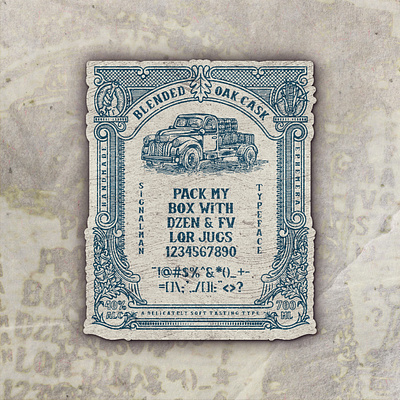 Signalman Typeface acanthus coffee coffee brand coffee label coffee packaging custom font custom type filigree flourishes font foundry frame design hand lettering ornate design reconstruction restaurant branding retro design roasters texture texture brushes vintage label