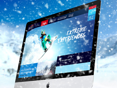 Sípark sipark ski ski resort sport webdesign