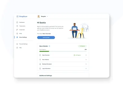 SnapScan - Merchant Portal branding clean components dashboard design design system features icons interface minimal navigation onboarding platform product design responsive ui ux visual identity web website