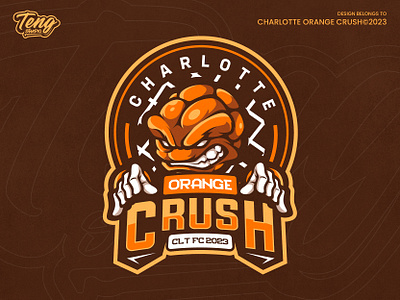 Orange Crush Character branding character design esport graphic design illustration logo mascot sport ui