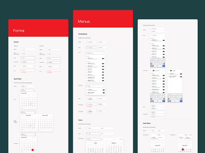 Kenya Airways - Style Guide branding components data date picker design design system features fields forms interface kenya airways menus navigation responsive text input ui ux