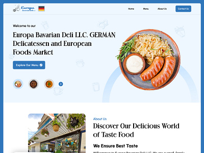 Restaurant Website menu website restaurant menu restaurant website ui uiux user experience user interface ux website website design